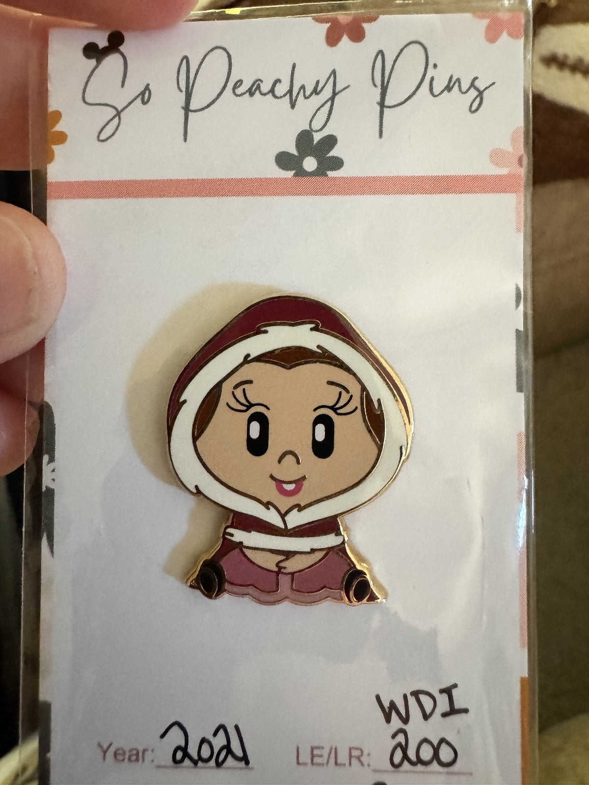 LE 200 CHASER Beauty And The Beast Winter Dress Belle Adorbs! Pin WDI Adorbs