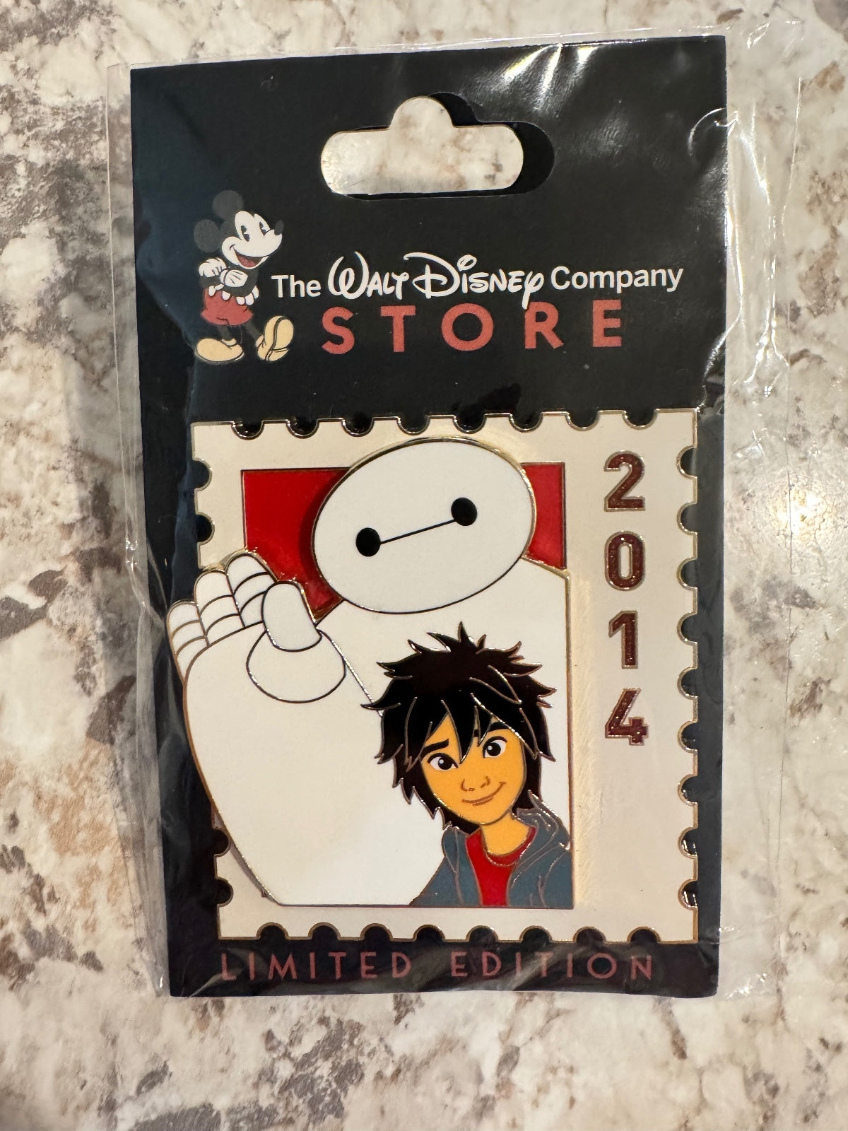 Disney DEC TWDC D23 Stamp Baymax Hiro Big Hero 6 LE 500 Pin