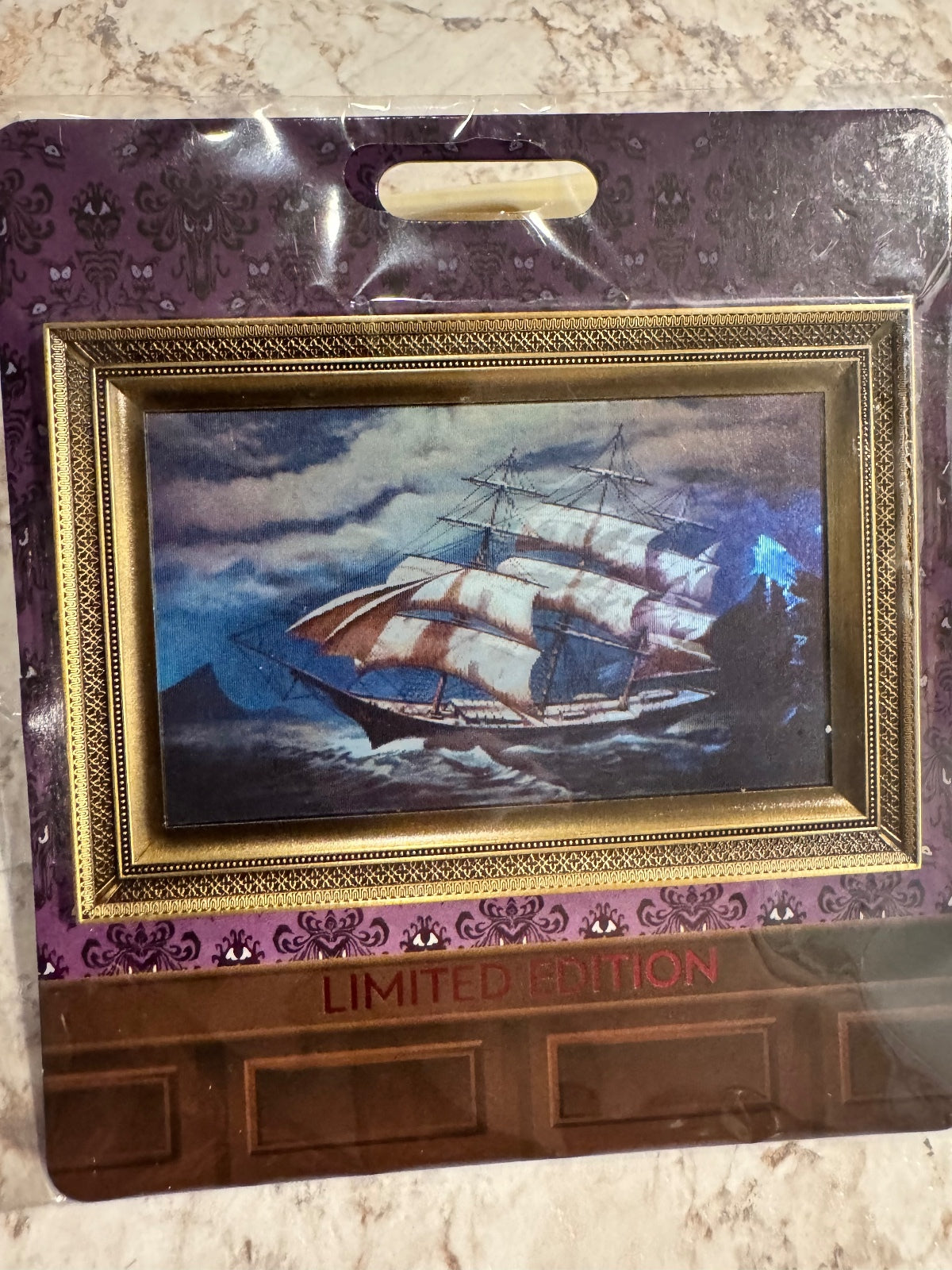 Disney WDI 2025 Haunted Mansion Ship Lenticular Portrait 400 pin