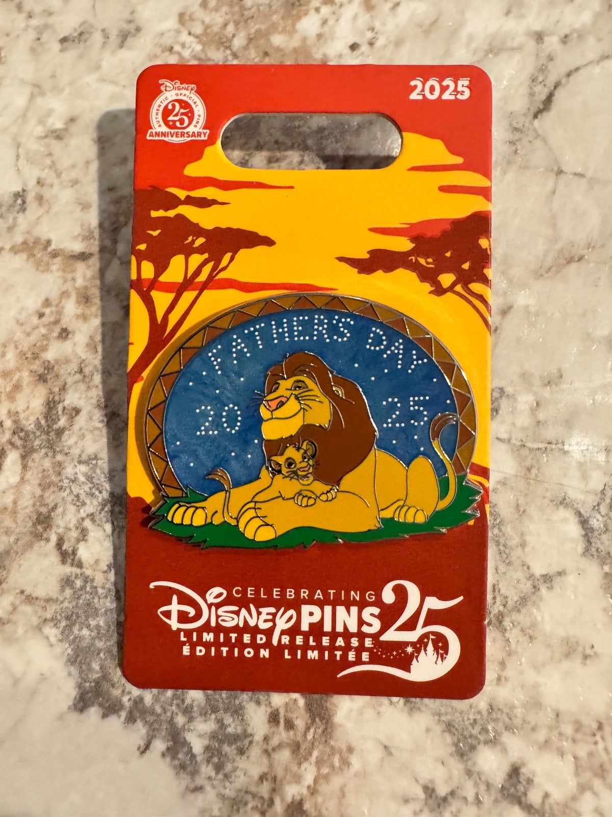 Disney Mufasa and Simba Father's Day 2025 Pin The Lion King With Stars