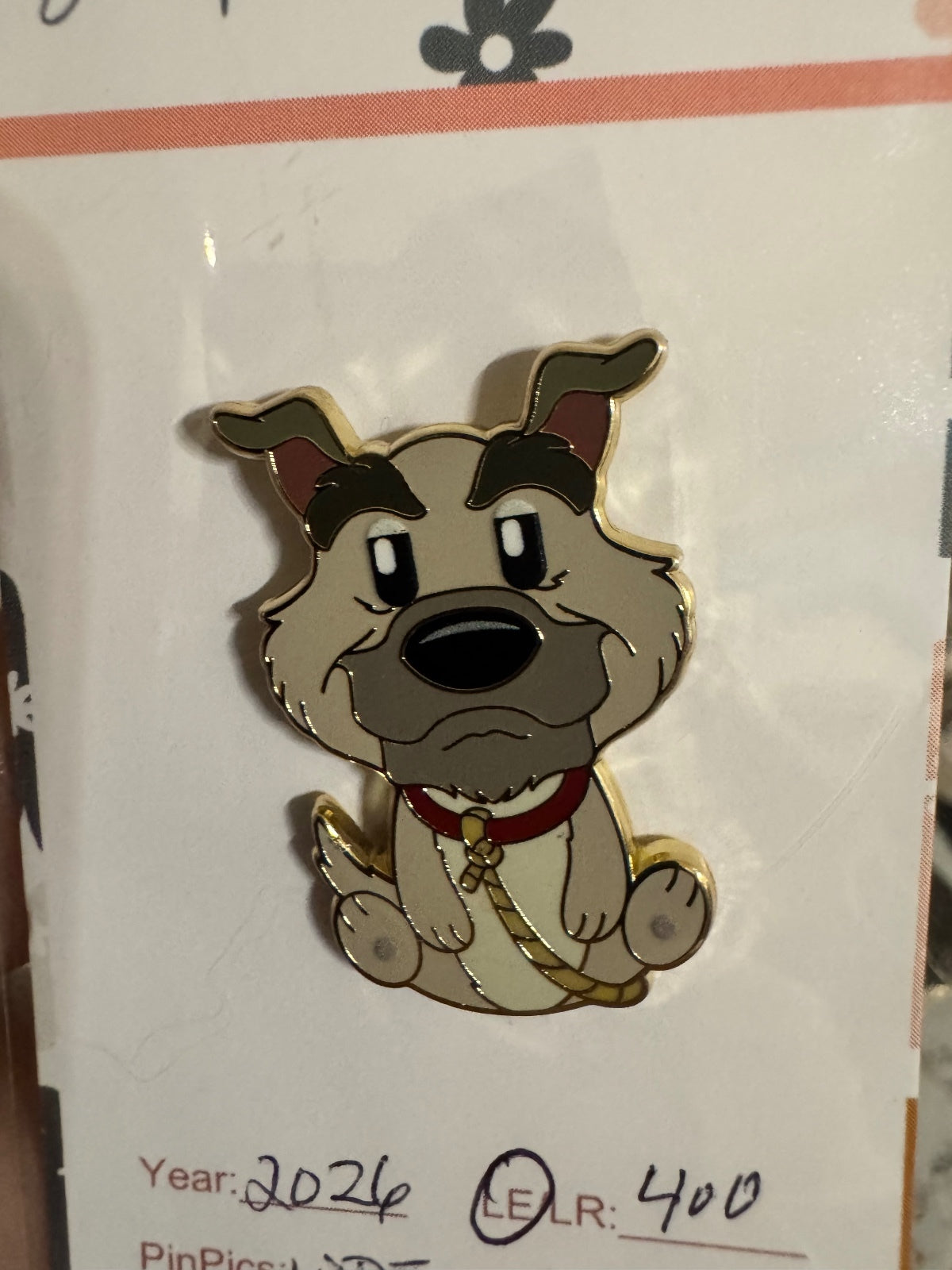 WDI MOG - Fox And The Hound - Bolt Dog Theme Enamel Single Pin L400