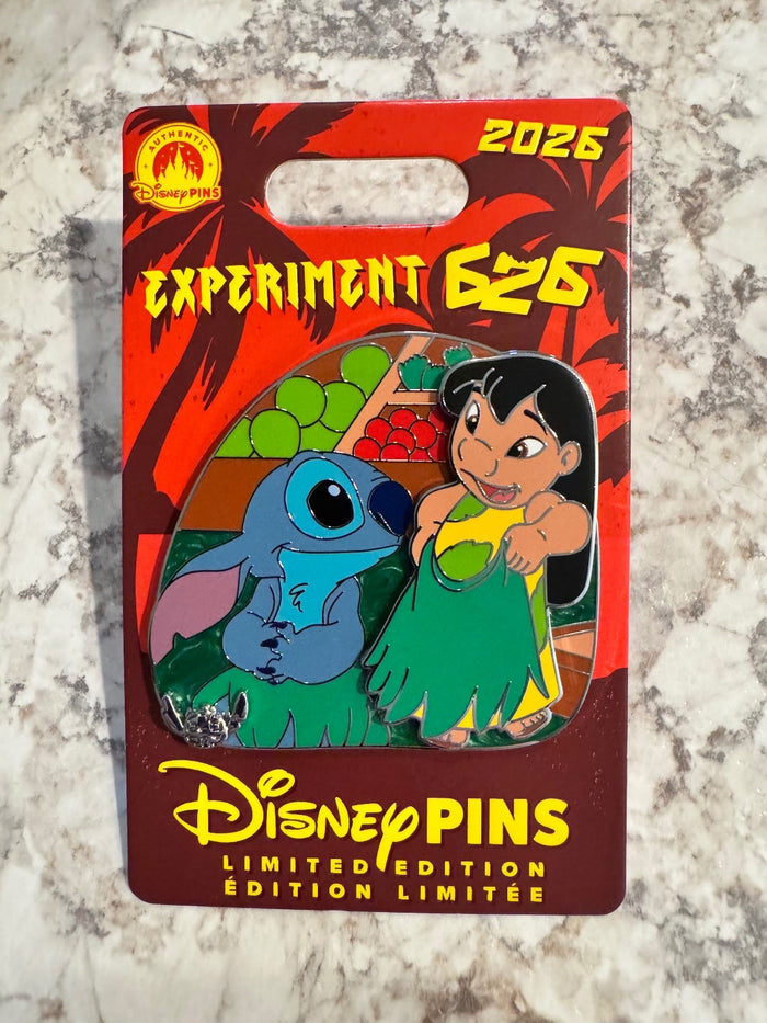 Disney 2026 Lilo and Stitch Experiment 626 Day LE Pin