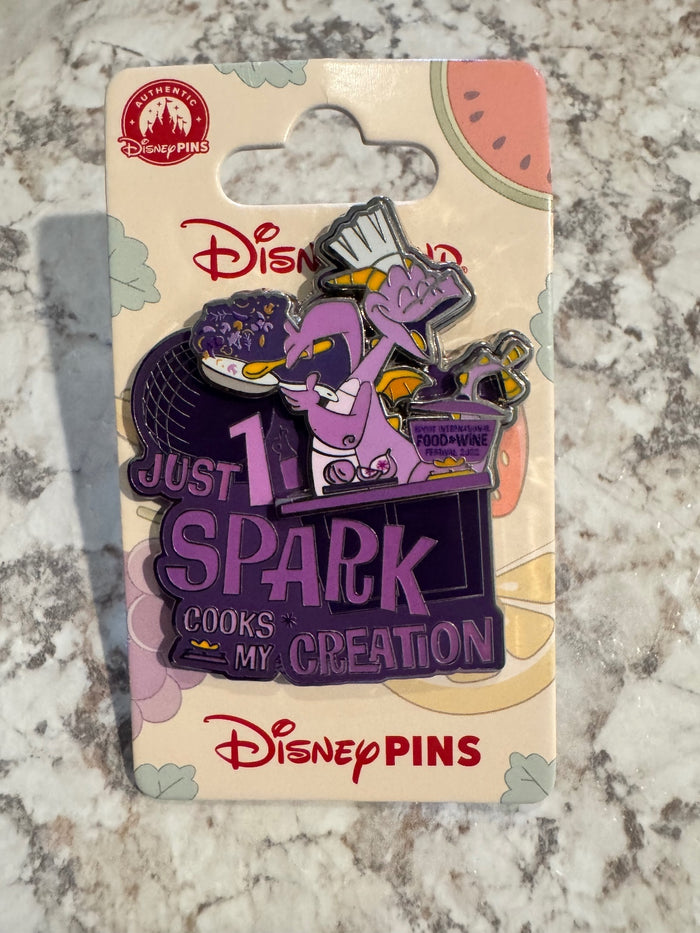 Figment Just 1 Spark Food and Wine Disney pin