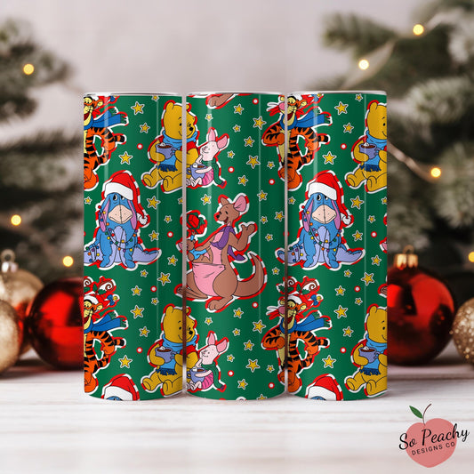 Magical Tumbler, Christmas Tumbler, Pooh and Friends Tumbler