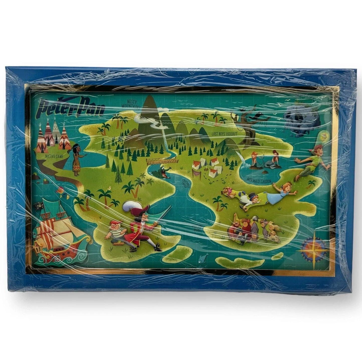 Disney WDI D23 Expo 2024 Disney Maps Peter Pan 5 Pin Box Set